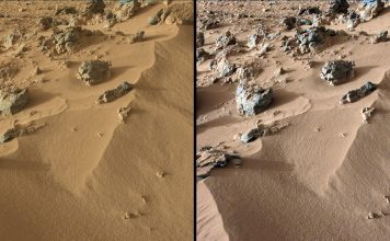 Desert whose soil is like mars