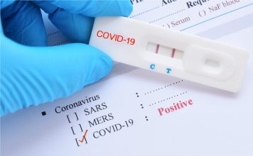 Positive covid test results