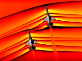 Shock wave created in two different