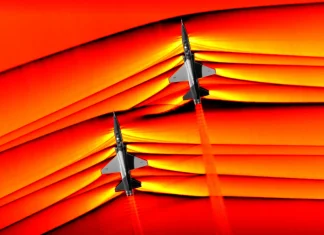 Shock wave created in two different