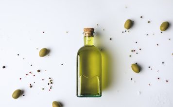Shot of olive oil hangover
