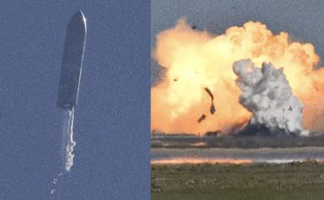SpaceX Starship Prototype Explodes During Test Flight